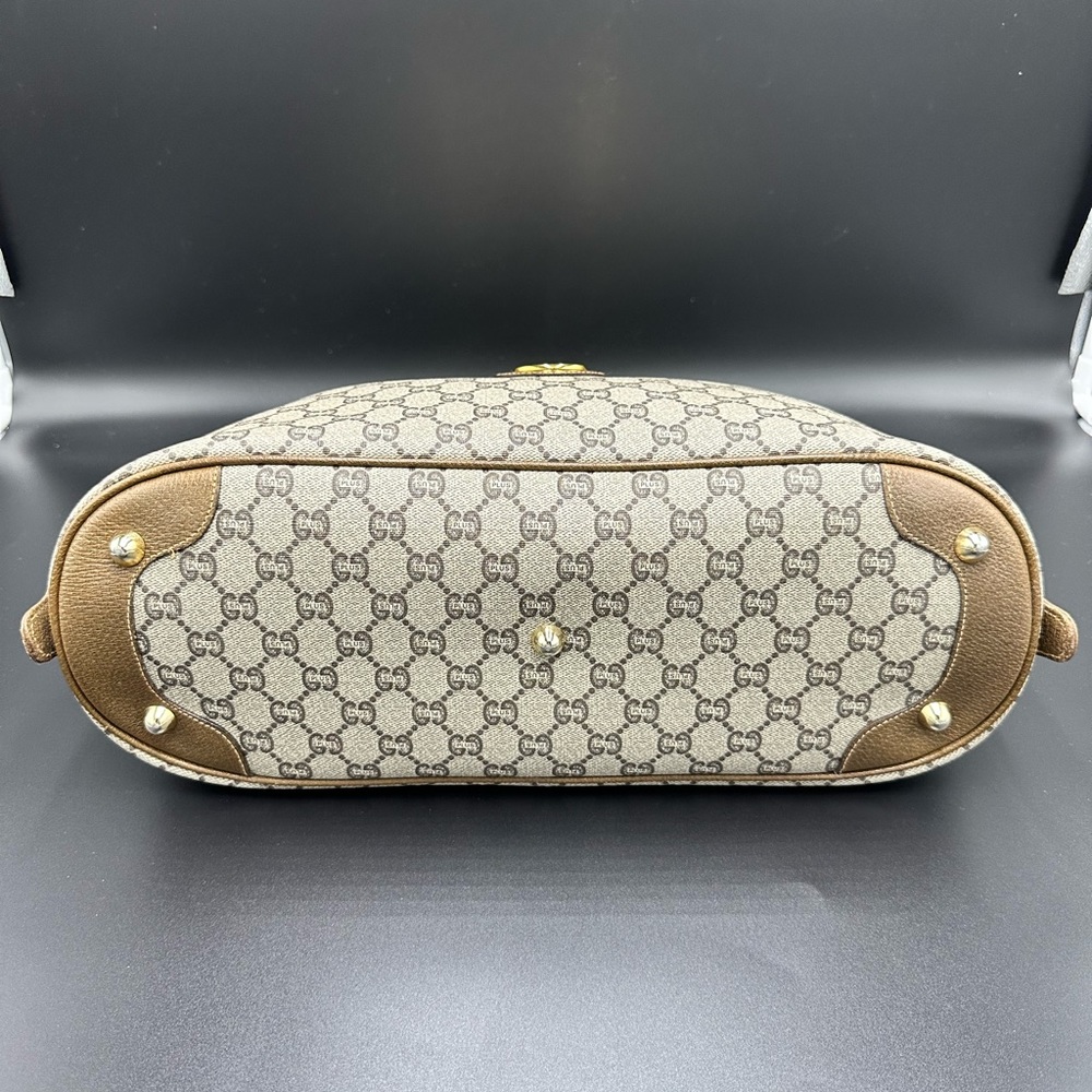 Gucci Brown Plus GG
Coated Canvas Boston Bag - Picture 5 of 15